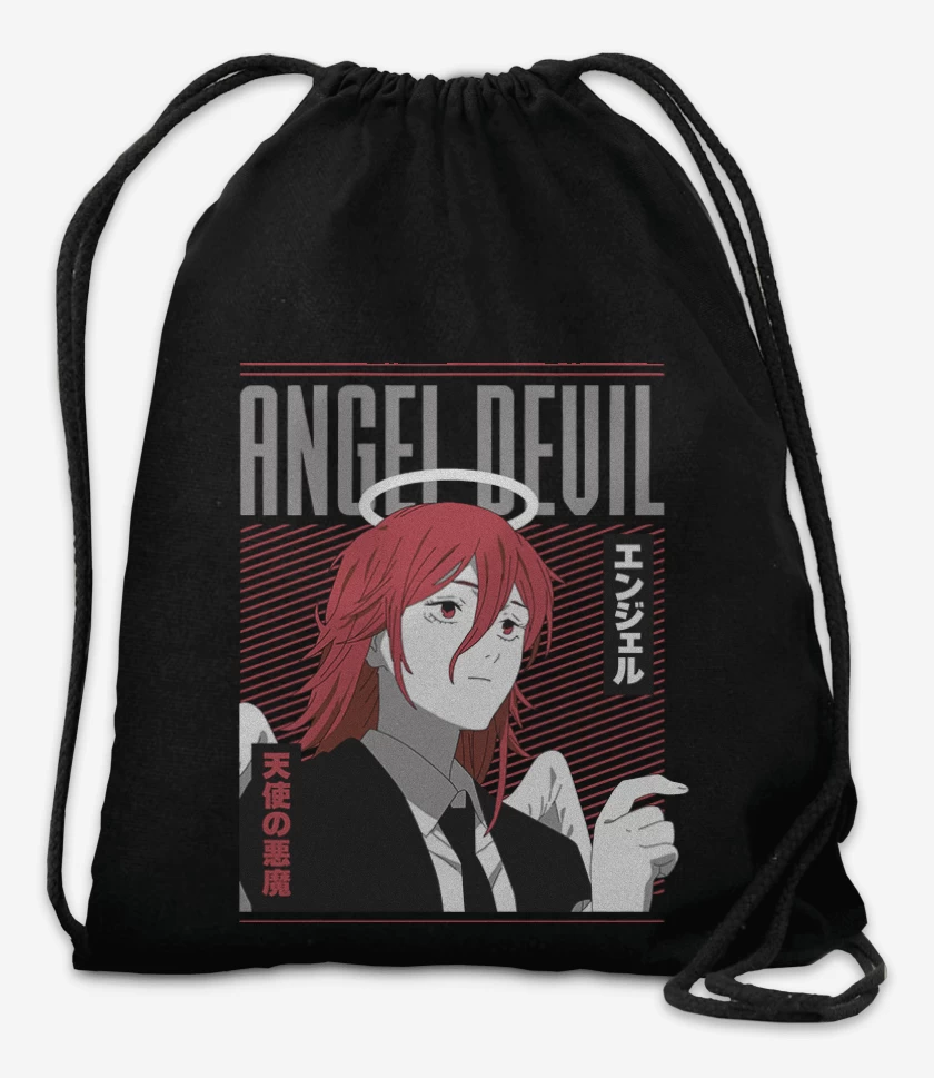 Mochila Negro de Angel malo