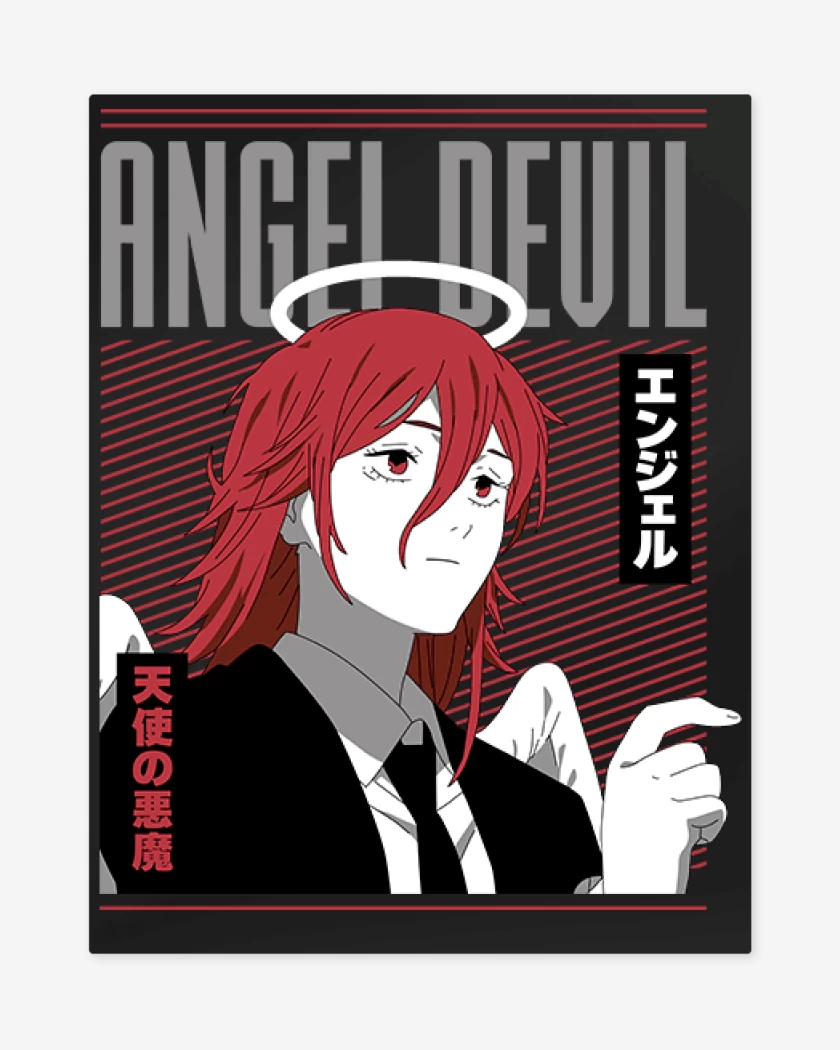 Print metalico Angel malo