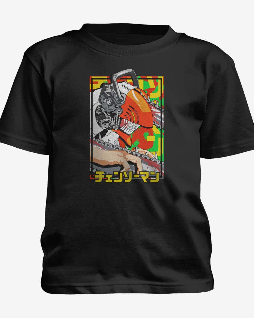 Polera de niño Negro de Chain man