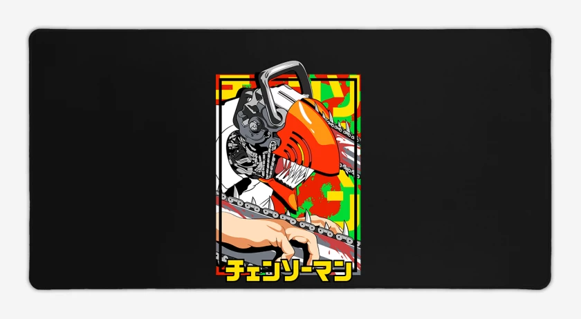 Mouse pad Gamer Negro de Chain man