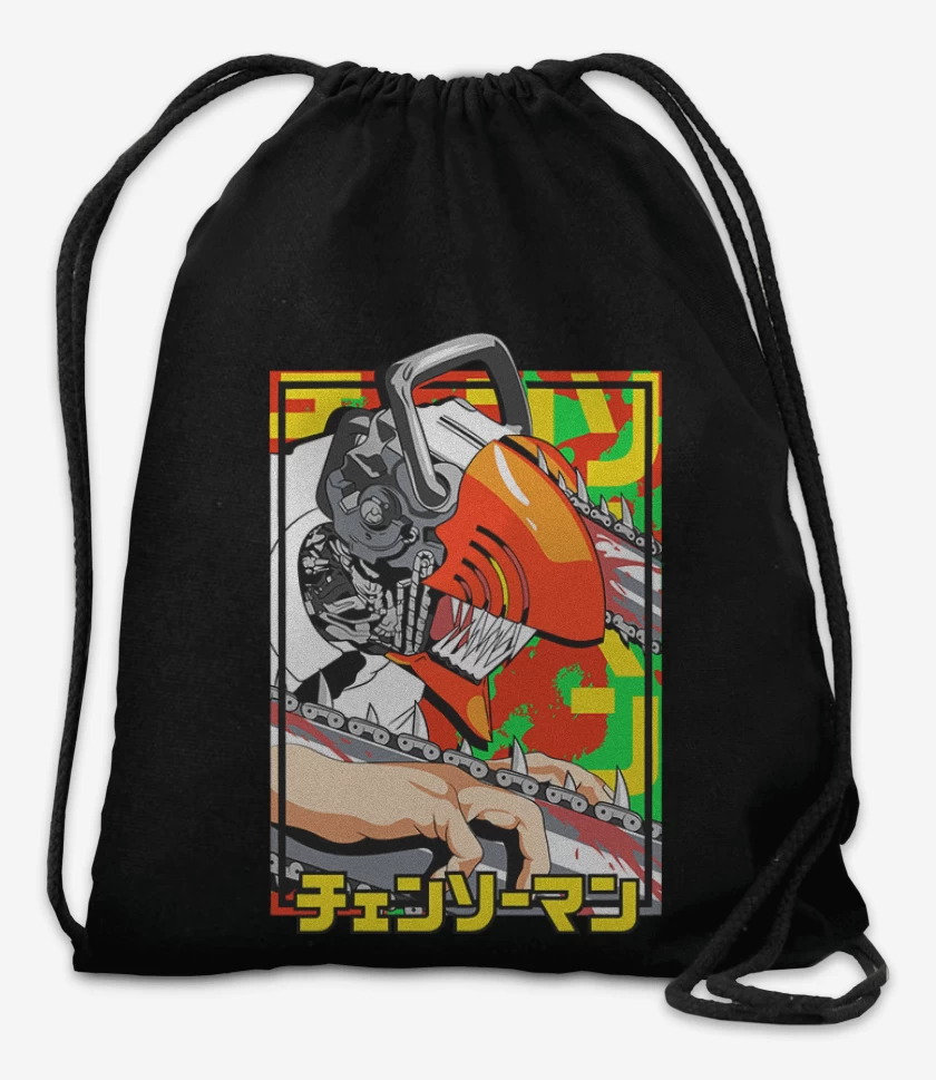 Mochila Negro de Chain man