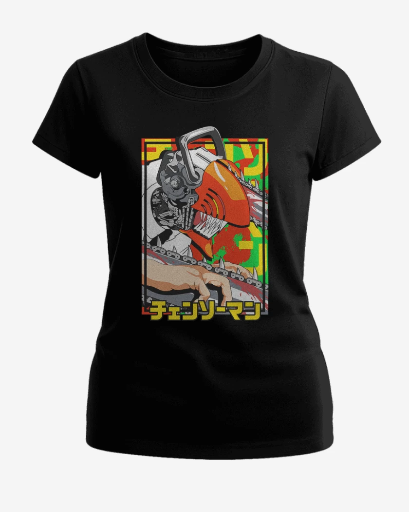 Polera de Mujer Negro de Chain man