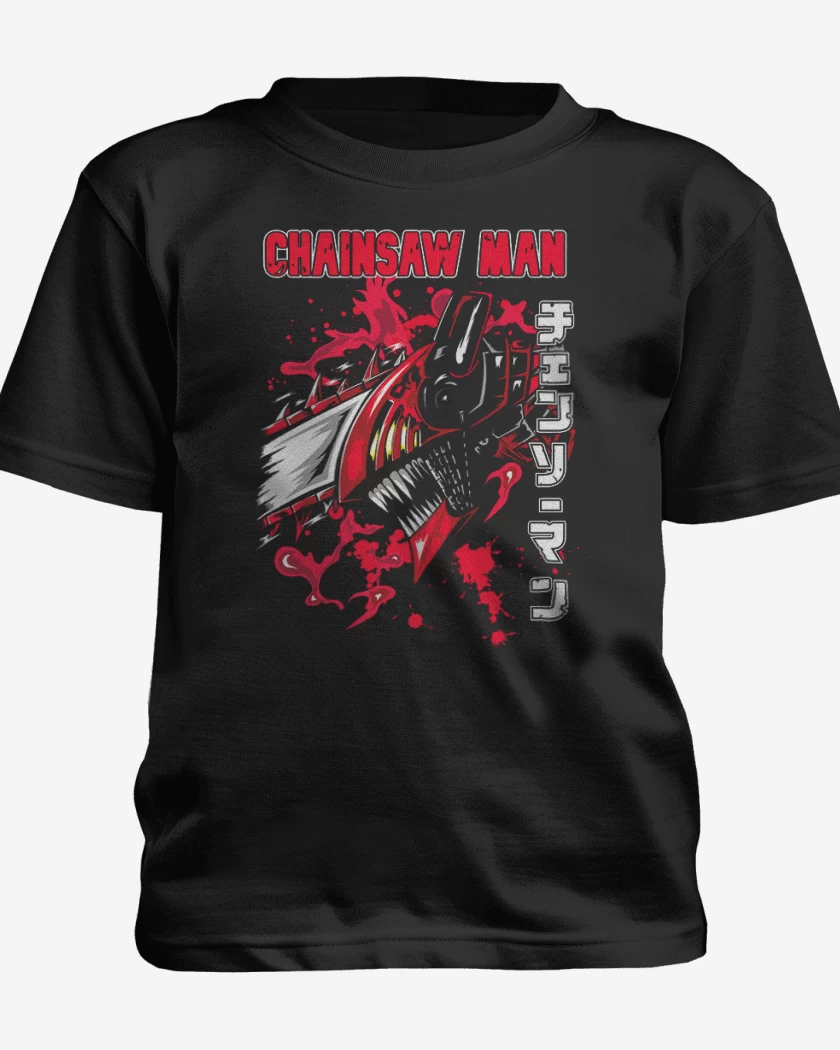 Polera de niño Chain Saw man blood
