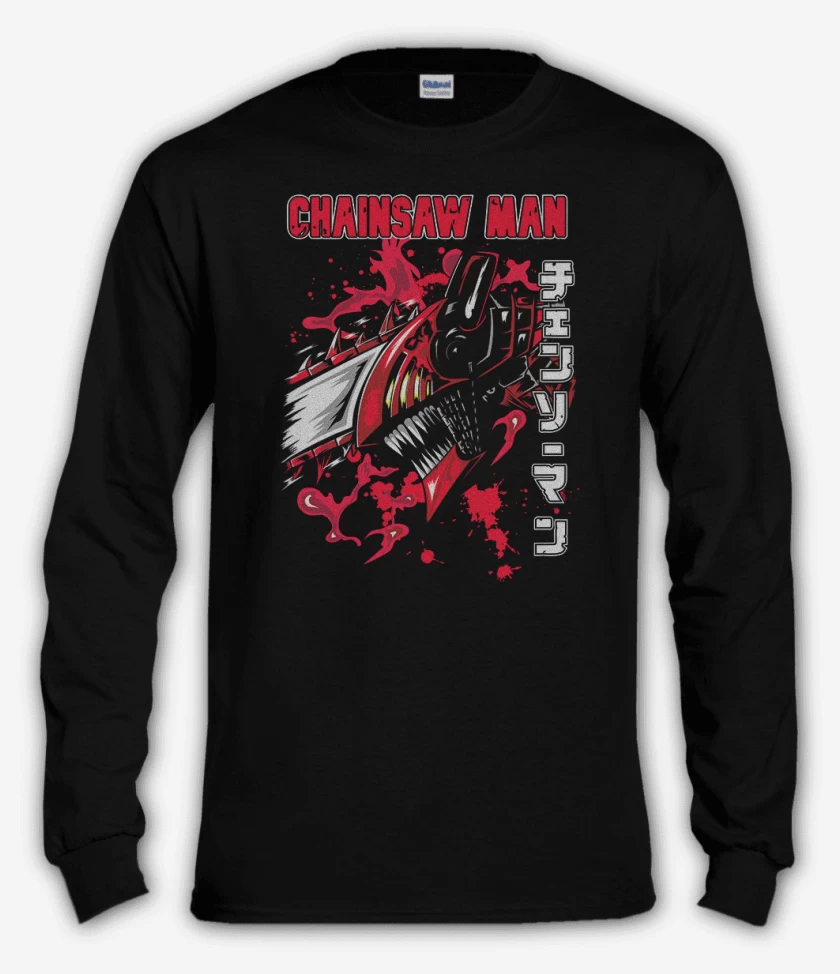 Polera manga larga Chain Saw man blood