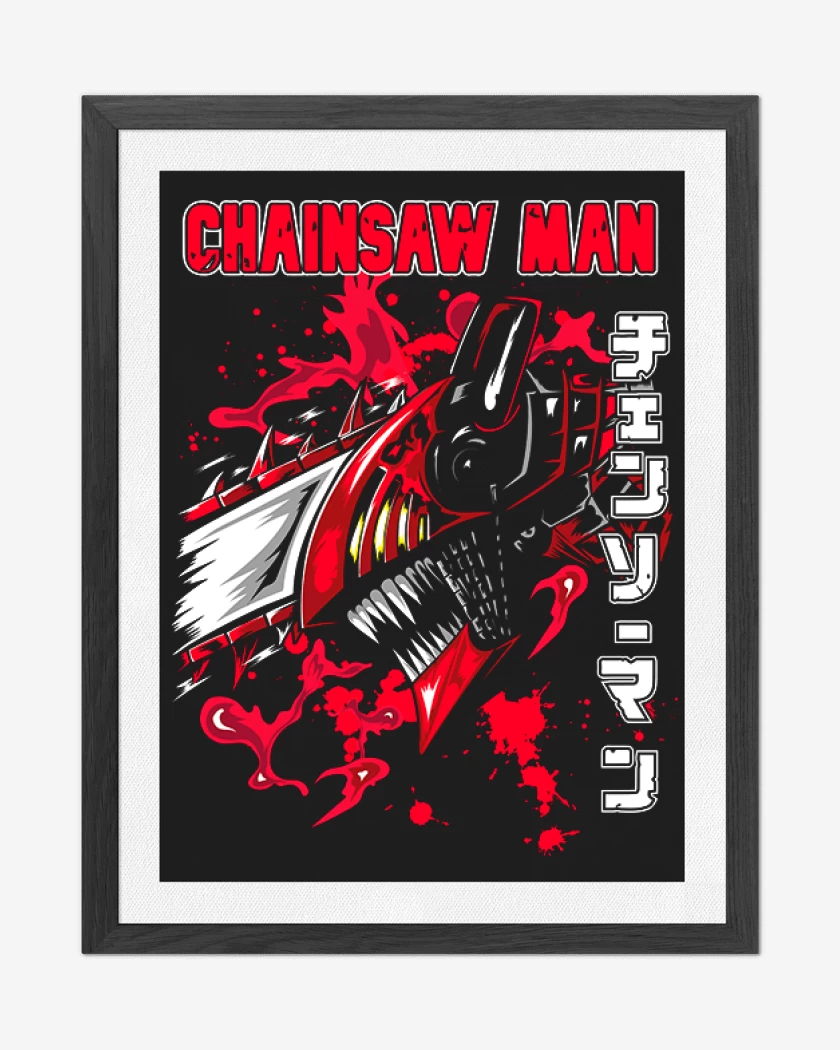 Cuadro decorativo Chain Saw man blood