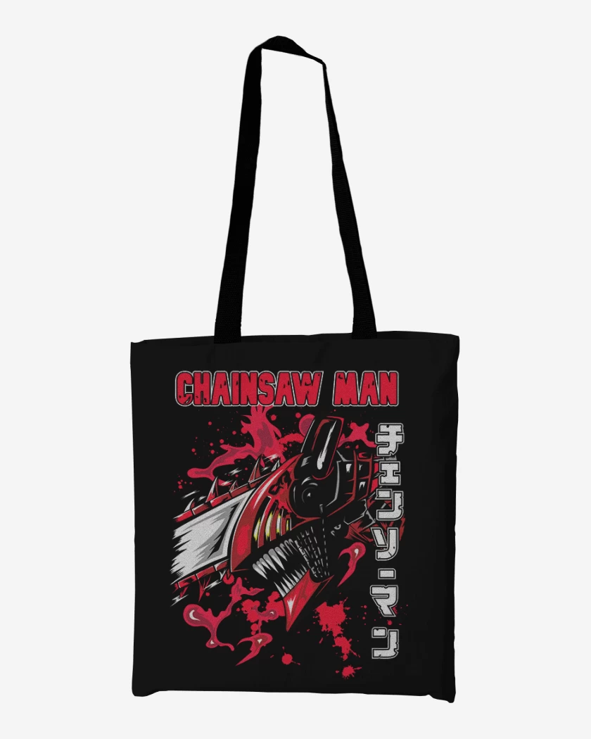 Totebag Chain Saw man blood