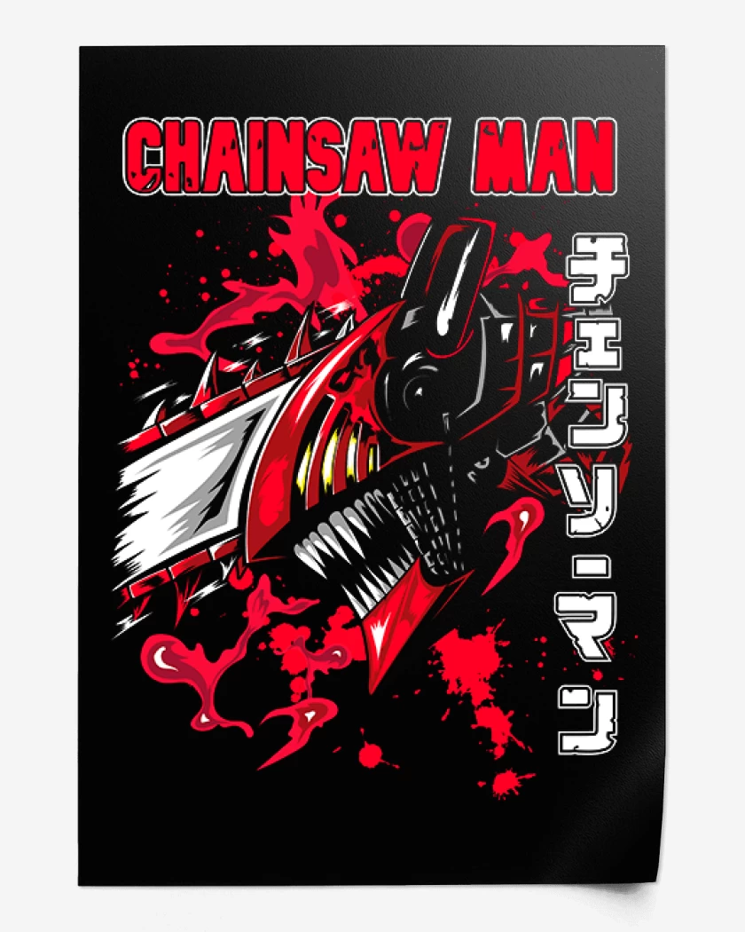 Print Chain Saw man blood