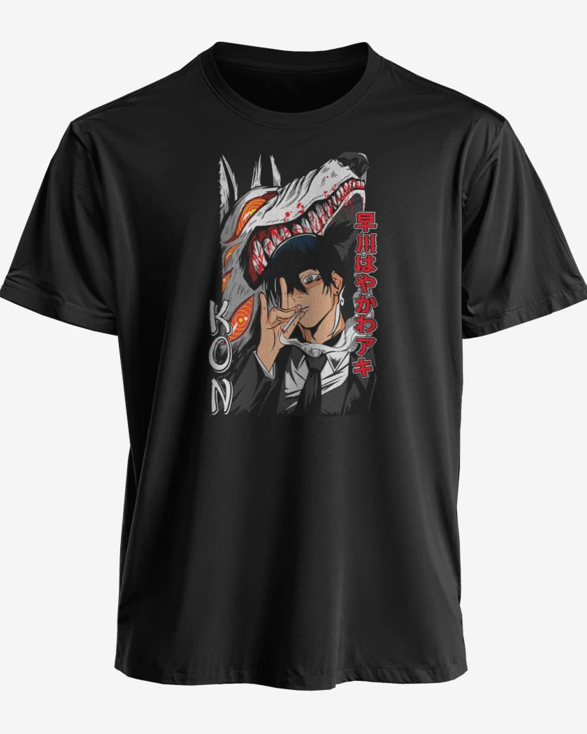 Polera premium Negro de Chainsawman Kon