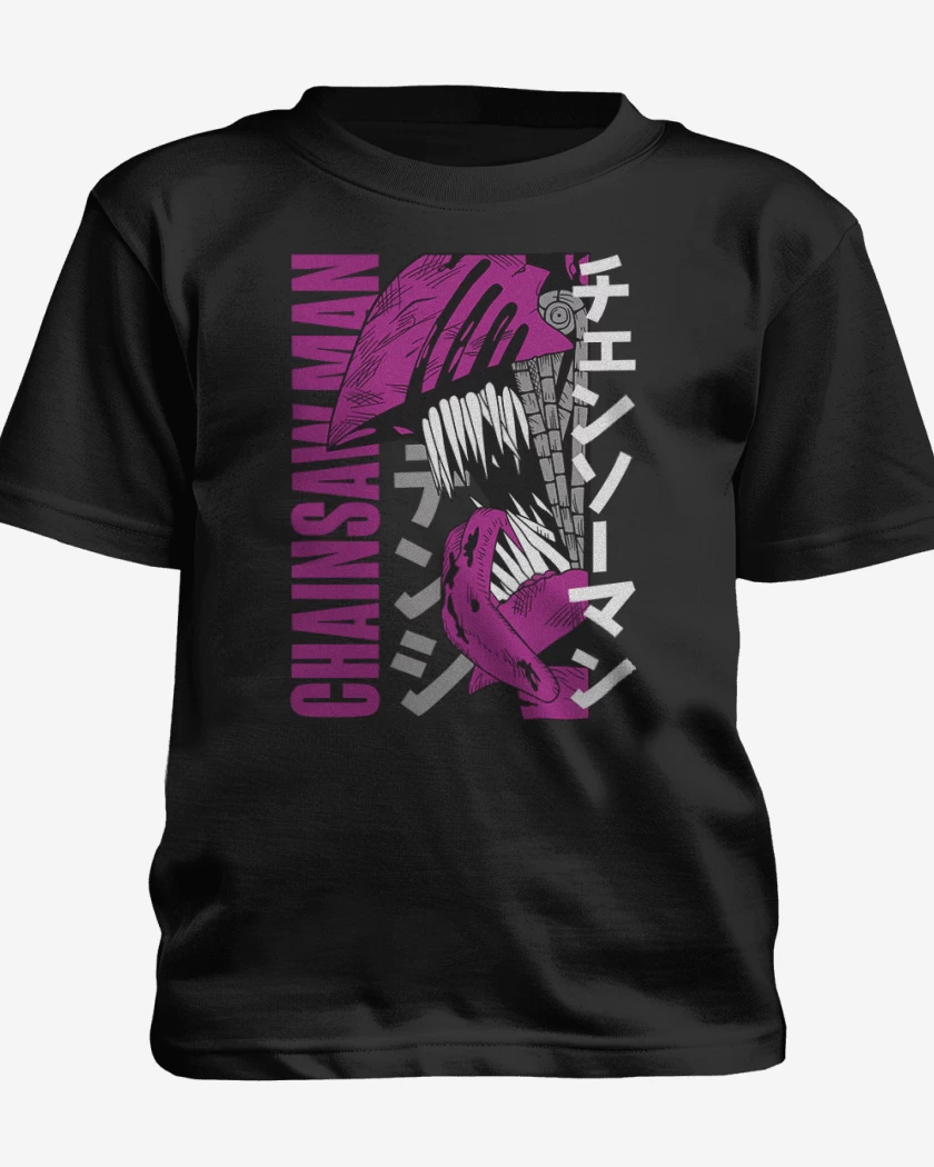 Polera de niño Negro de Chainsaw