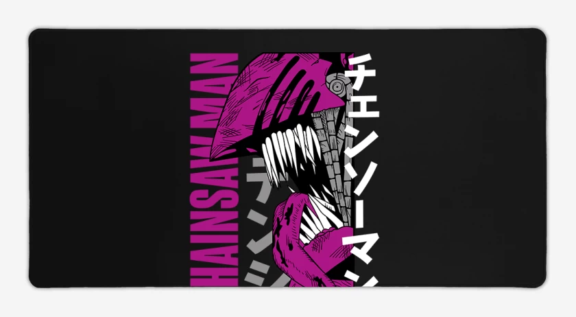Mouse pad Gamer Negro de Chainsaw