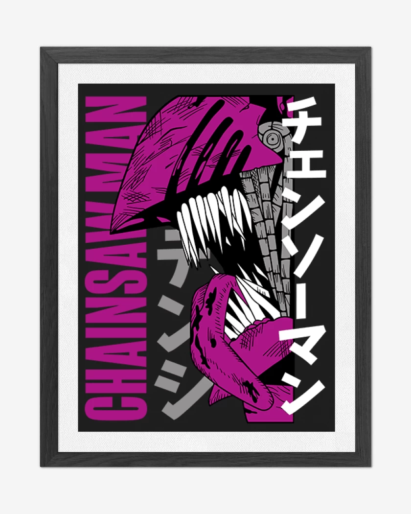 Cuadro decorativo Negro de Chainsaw