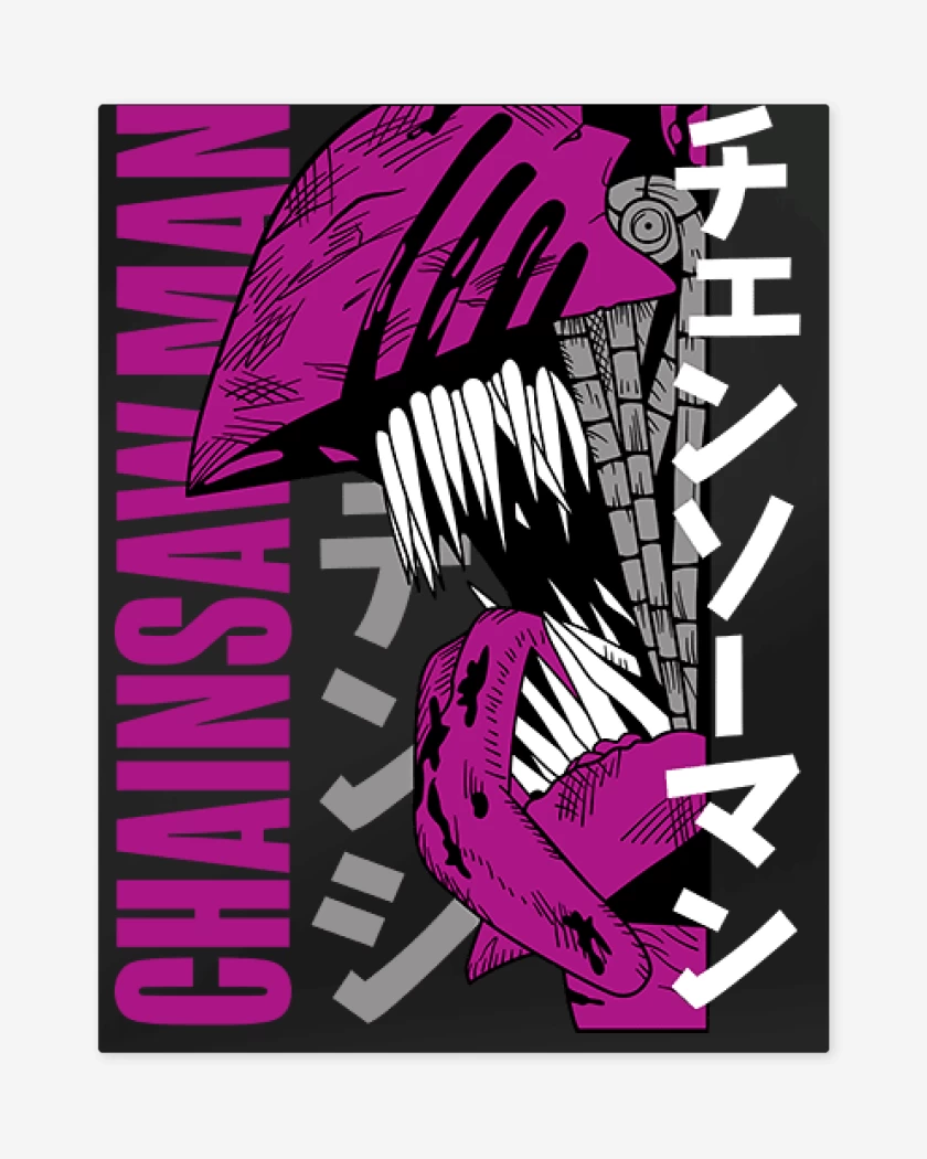 Print metalico Negro de Chainsaw