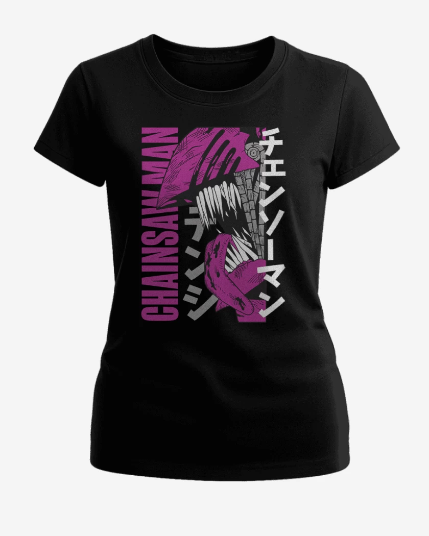 Polera de Mujer Negro de Chainsaw