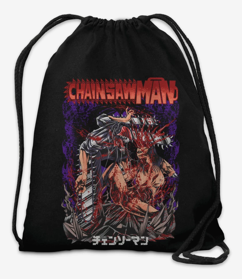 Mochila Negro de Chainsawman gore