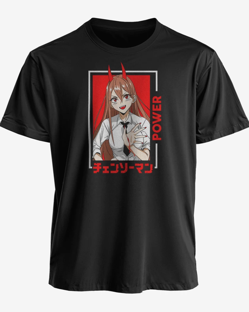 Polera premium Negro de Chainsawman Power