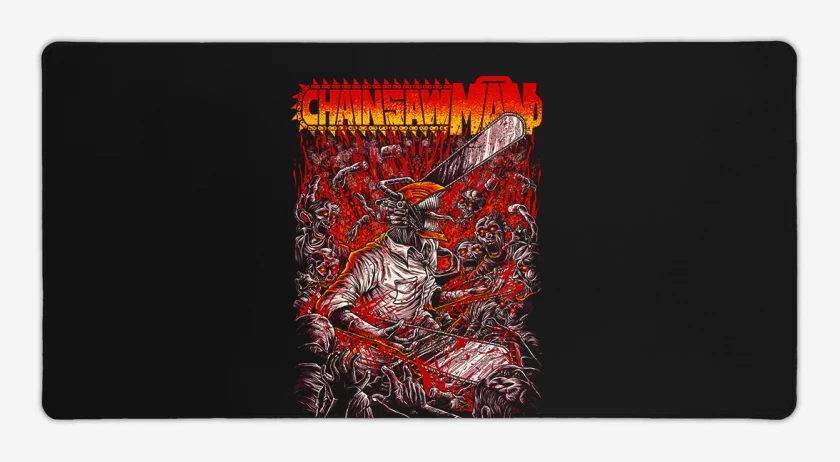 Mouse pad Gamer Negro de Chainsawman