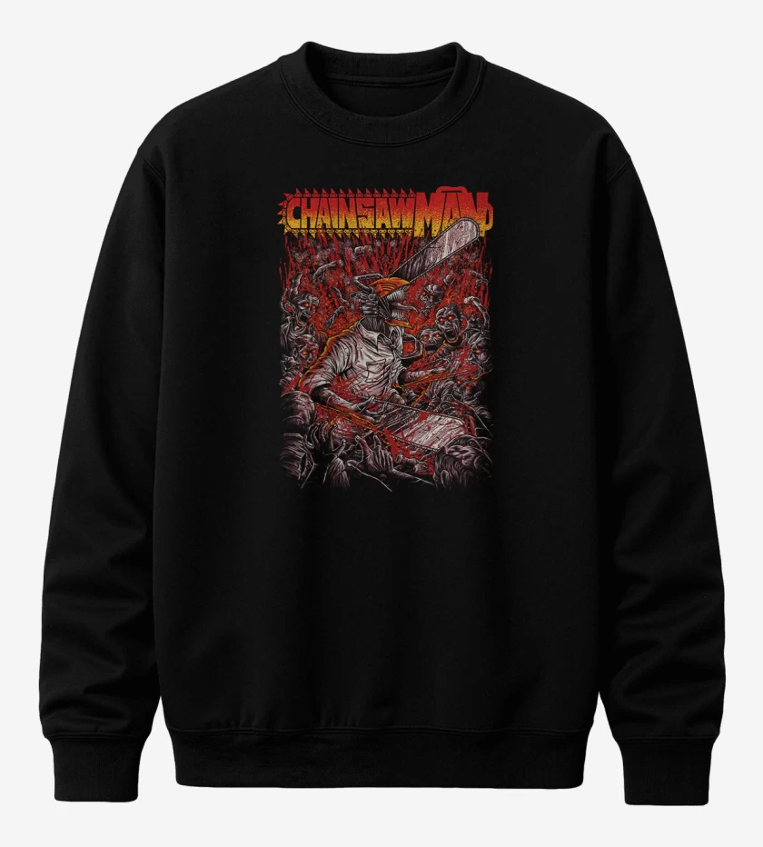 Poleron polo Negro de Chainsawman