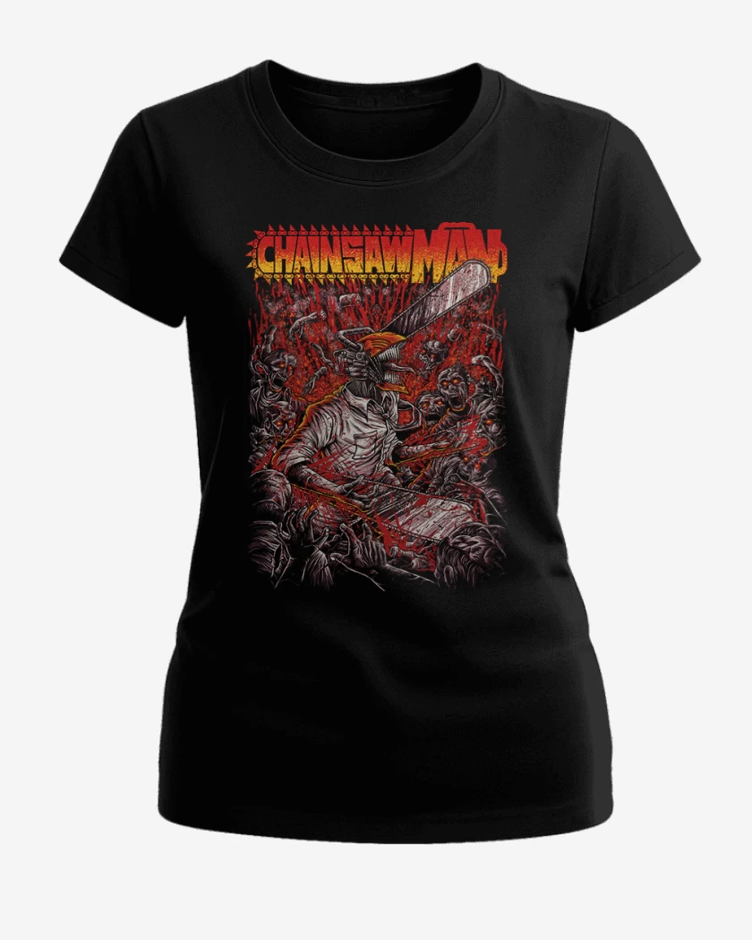 Polera de Mujer Negro de Chainsawman