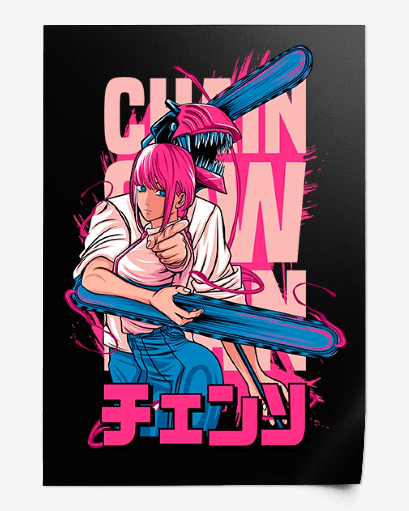 Print Denji and makima