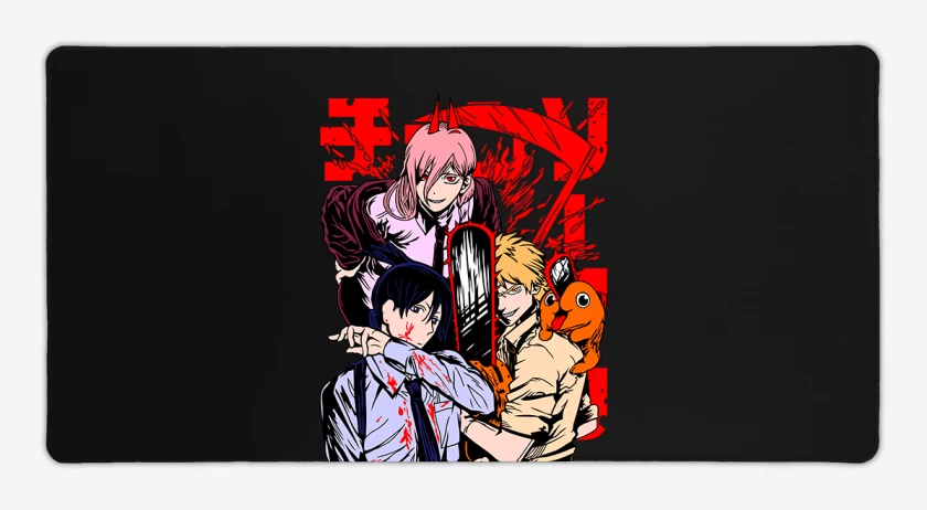 Mouse pad Gamer Negro de Denji and more