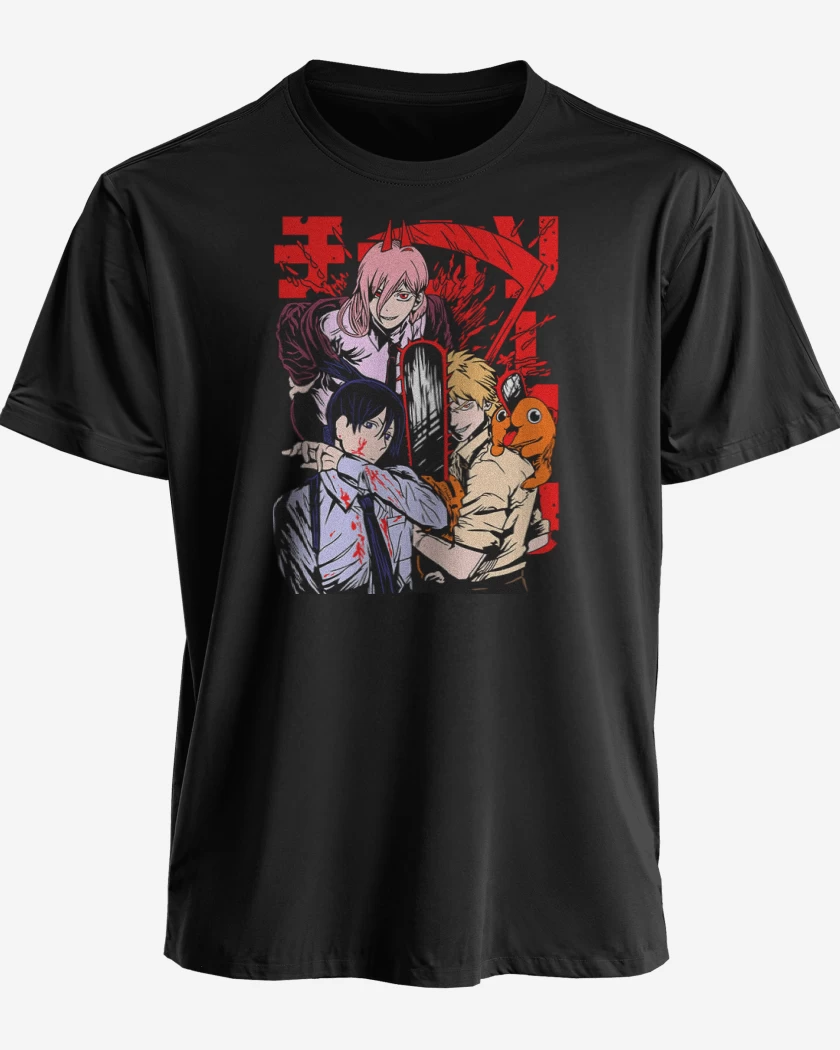 Polera premium Negro de Denji and more