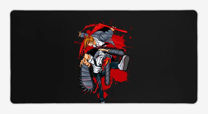 Mouse pad Gamer Negro de Denji and power