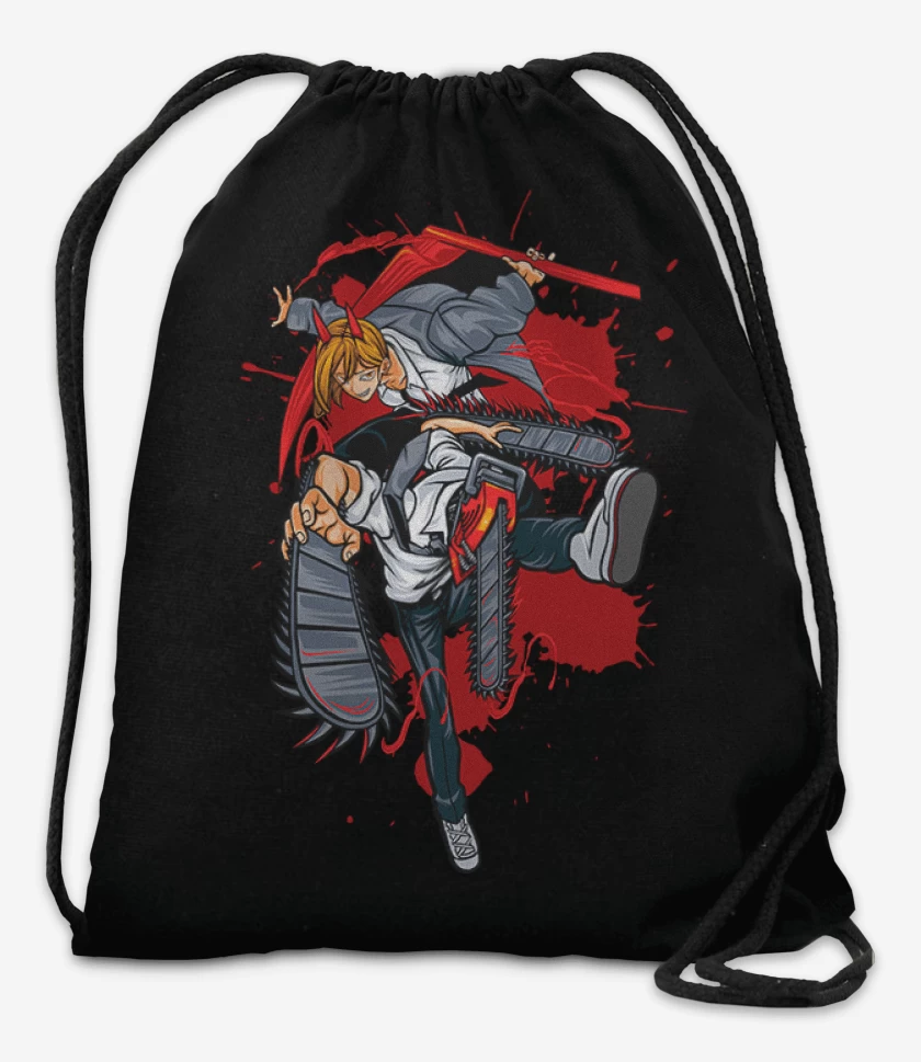 Mochila Negro de Denji and power