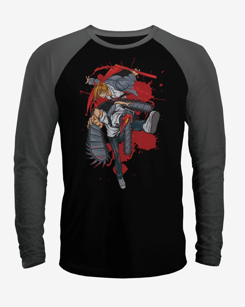 Polera Raglan Denji and power