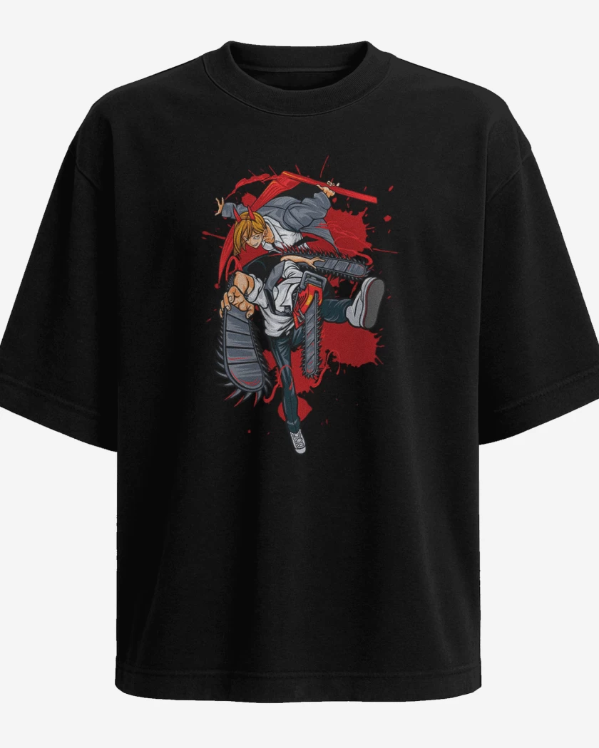 Polera Oversize Denji and power