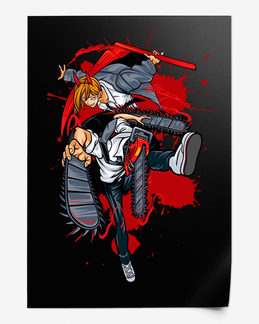 Print Denji and power