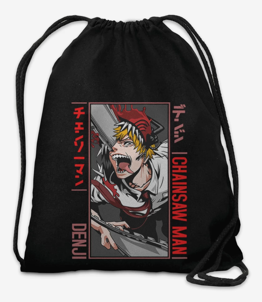 Mochila Negro de Denji Motosierra