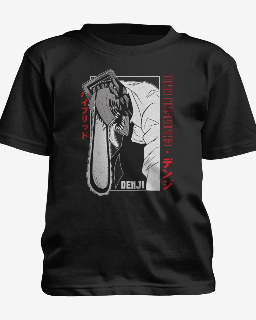 Polera de niño Negro de Denji n°1