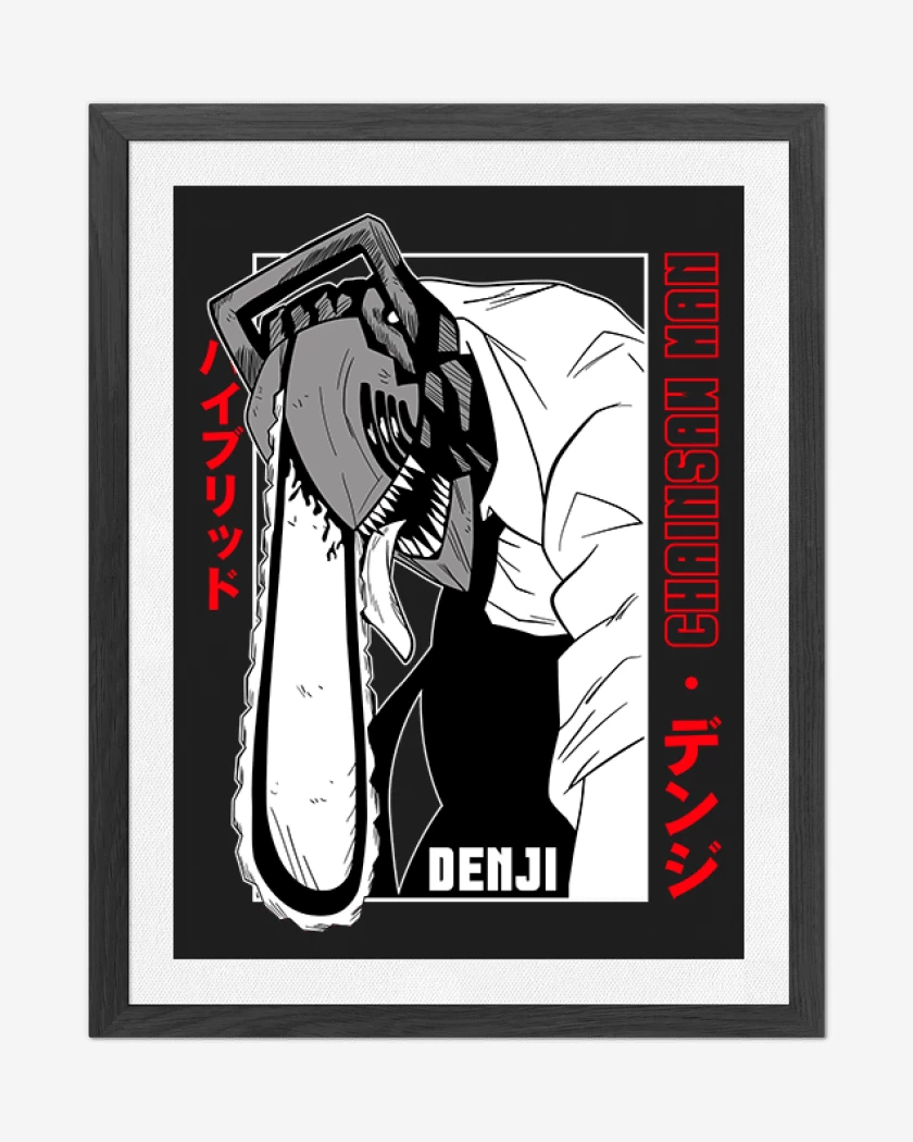 Cuadro decorativo Negro de Denji n°1