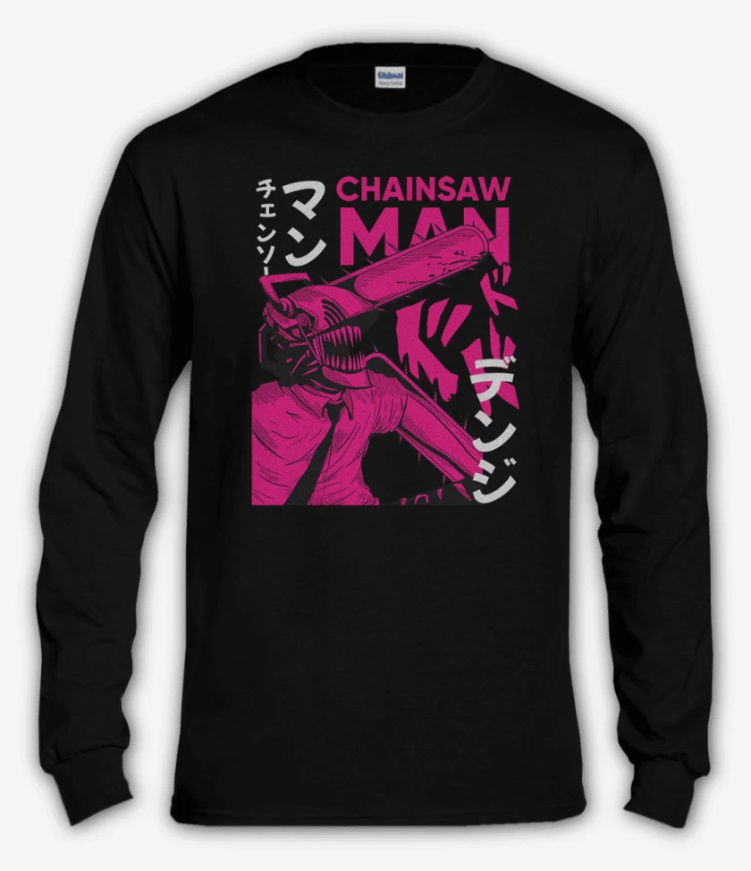 Polera manga larga Negro de Denji n°2