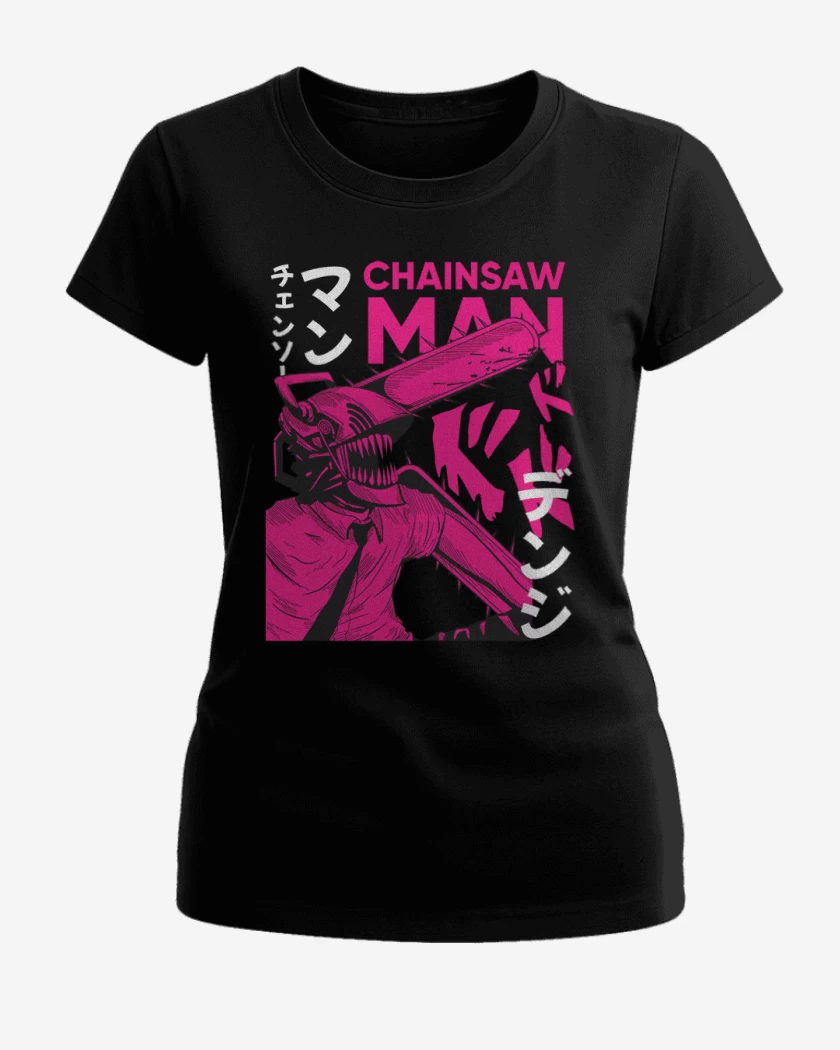 Polera de Mujer Negro de Denji n°2