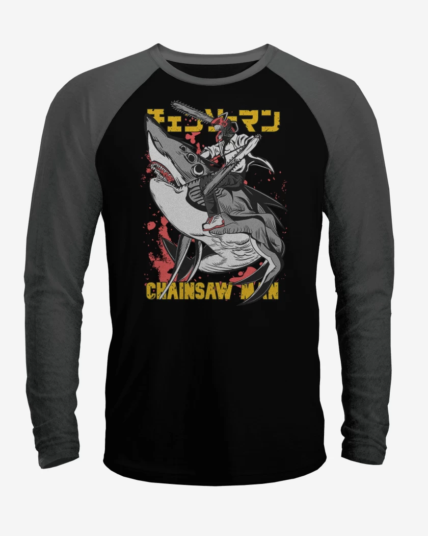 Polera Raglan Denji Shark