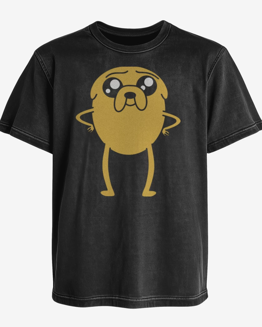 Polera desgastada Negro de Jake 2