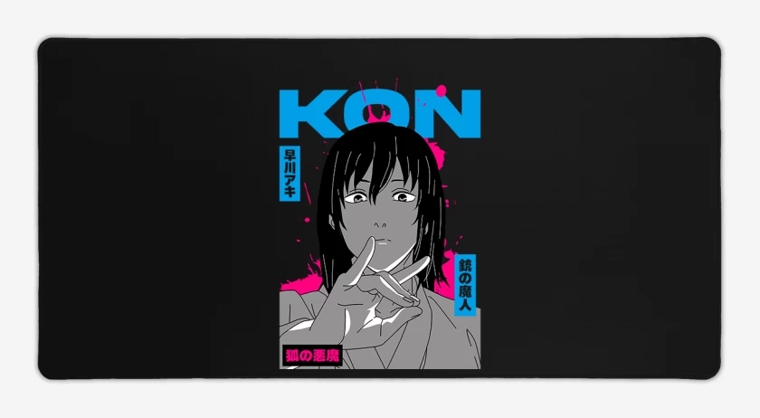 Mouse pad Gamer Negro de Kon