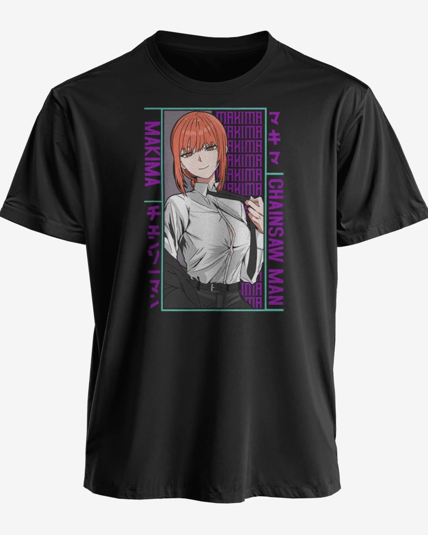 Polera premium Negro de Makima Chainsawman