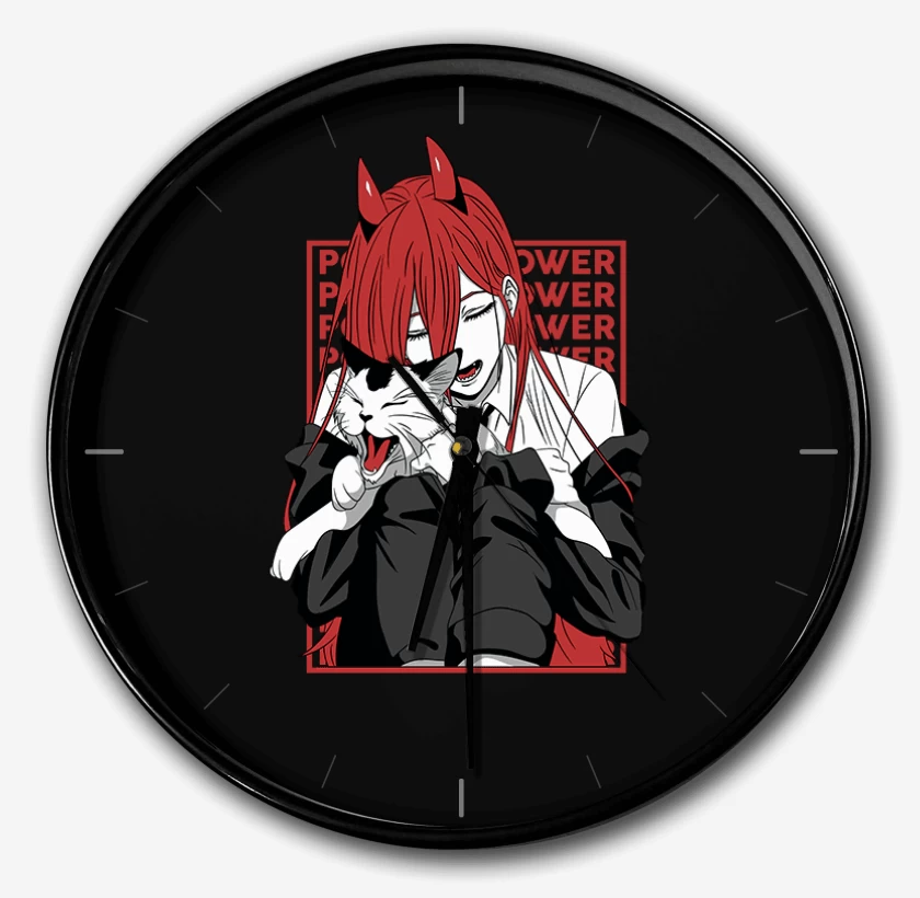 Reloj Negro de Power cat