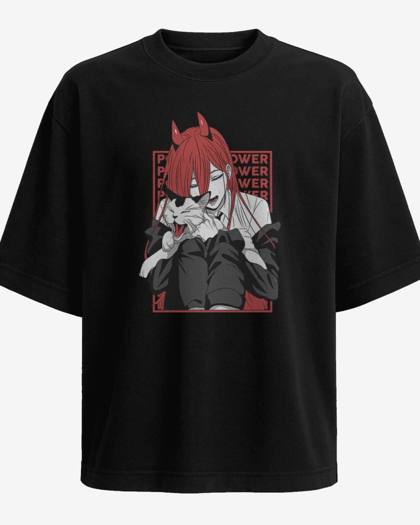 Polera Oversize Power cat