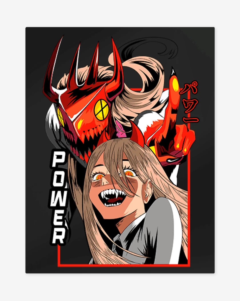 Print metalico Negro de Power Final