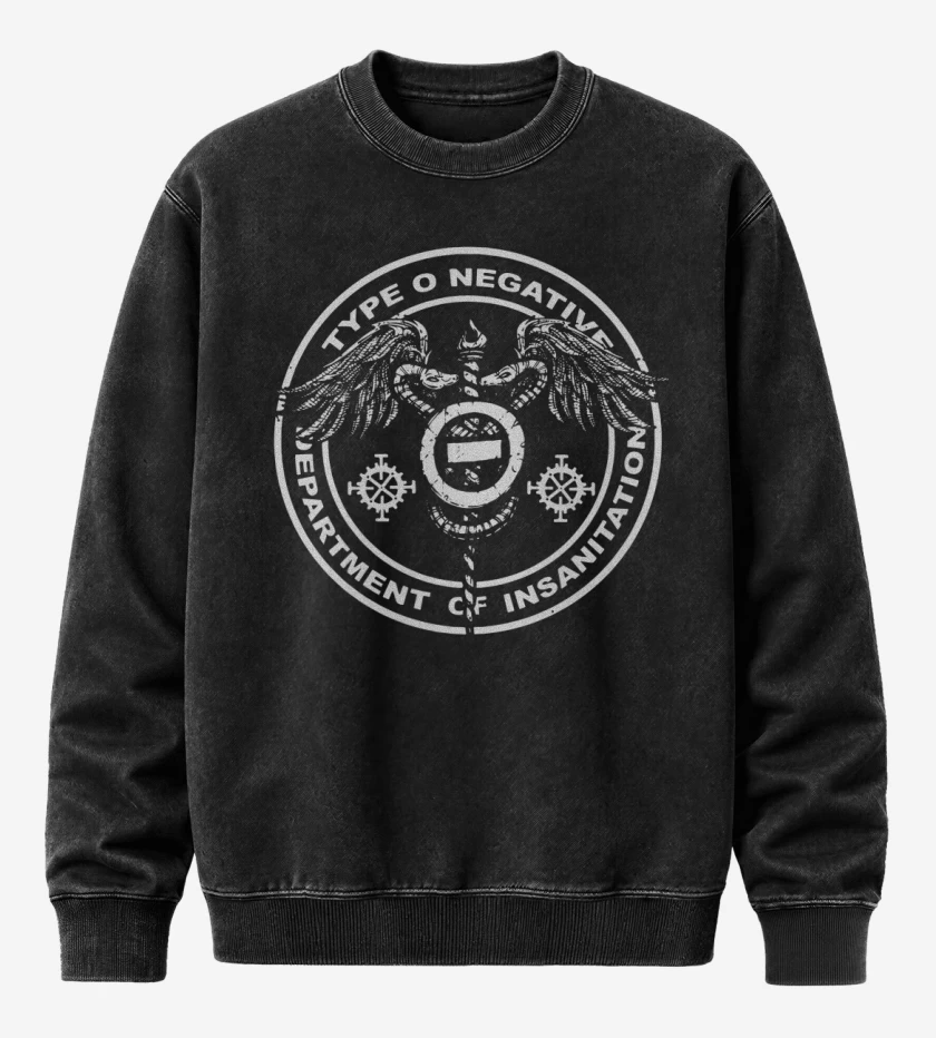 Poleron Polo Acid Wash Negro de TON - Department of Insanitation