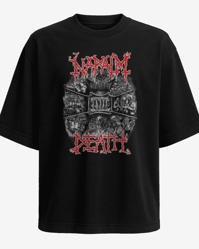 Polera Oversize Napalm Death Change Your Life