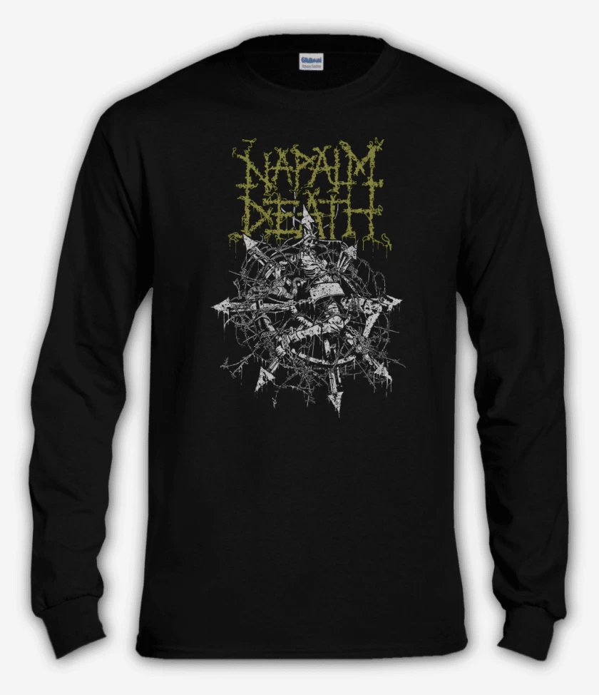 Polera manga larga Negro de Napalm Death Chaos 