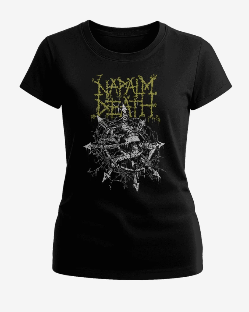 Polera de Mujer Negro de Napalm Death Chaos 