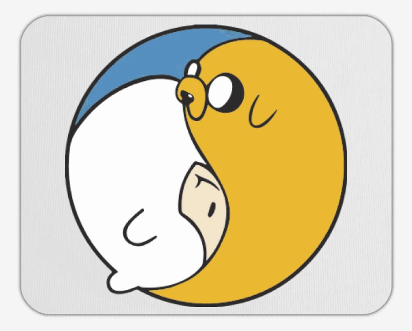 Mousepad Ying Yang hora de aventura