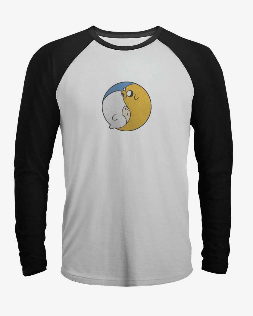Polera Raglan Ying Yang hora de aventura
