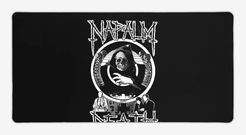 Mouse pad Gamer Negro de Napalm Death ST