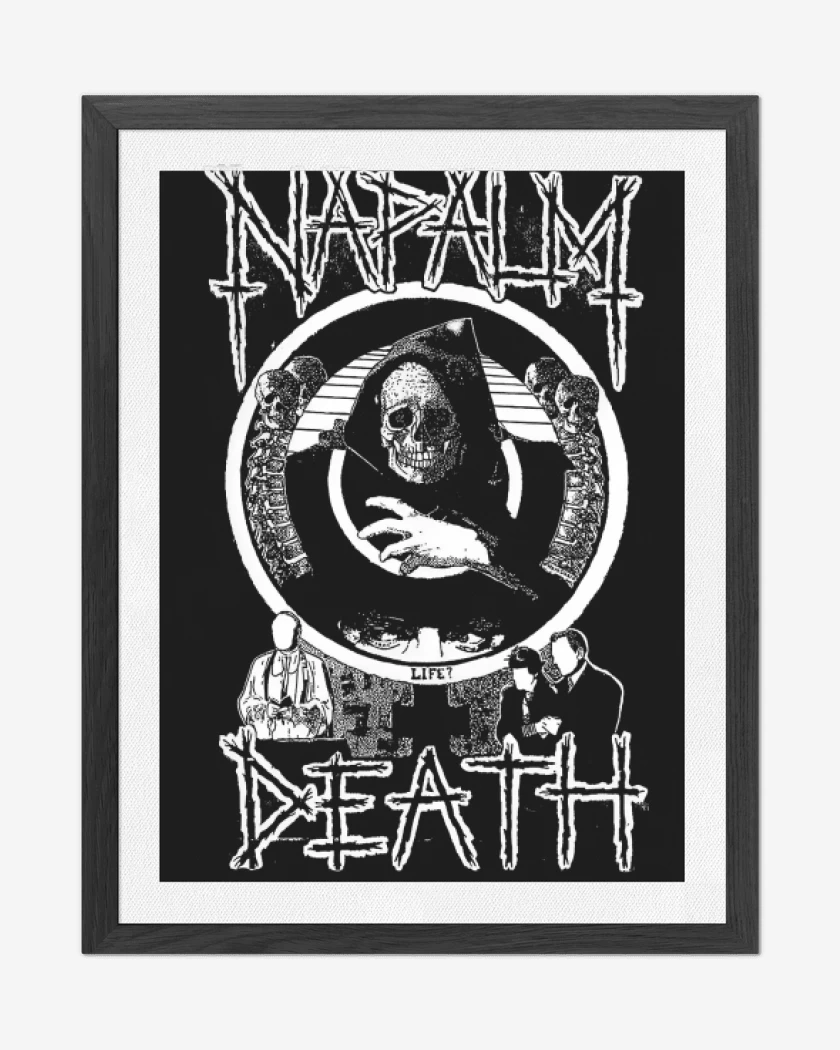 Cuadro decorativo Negro de Napalm Death ST